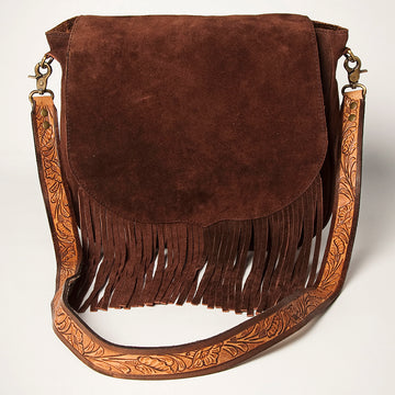 American Darling Cross Body Suede Hand Tooled full grain Leather Western Women Bag Handbag Purse | Crossbody for Cute